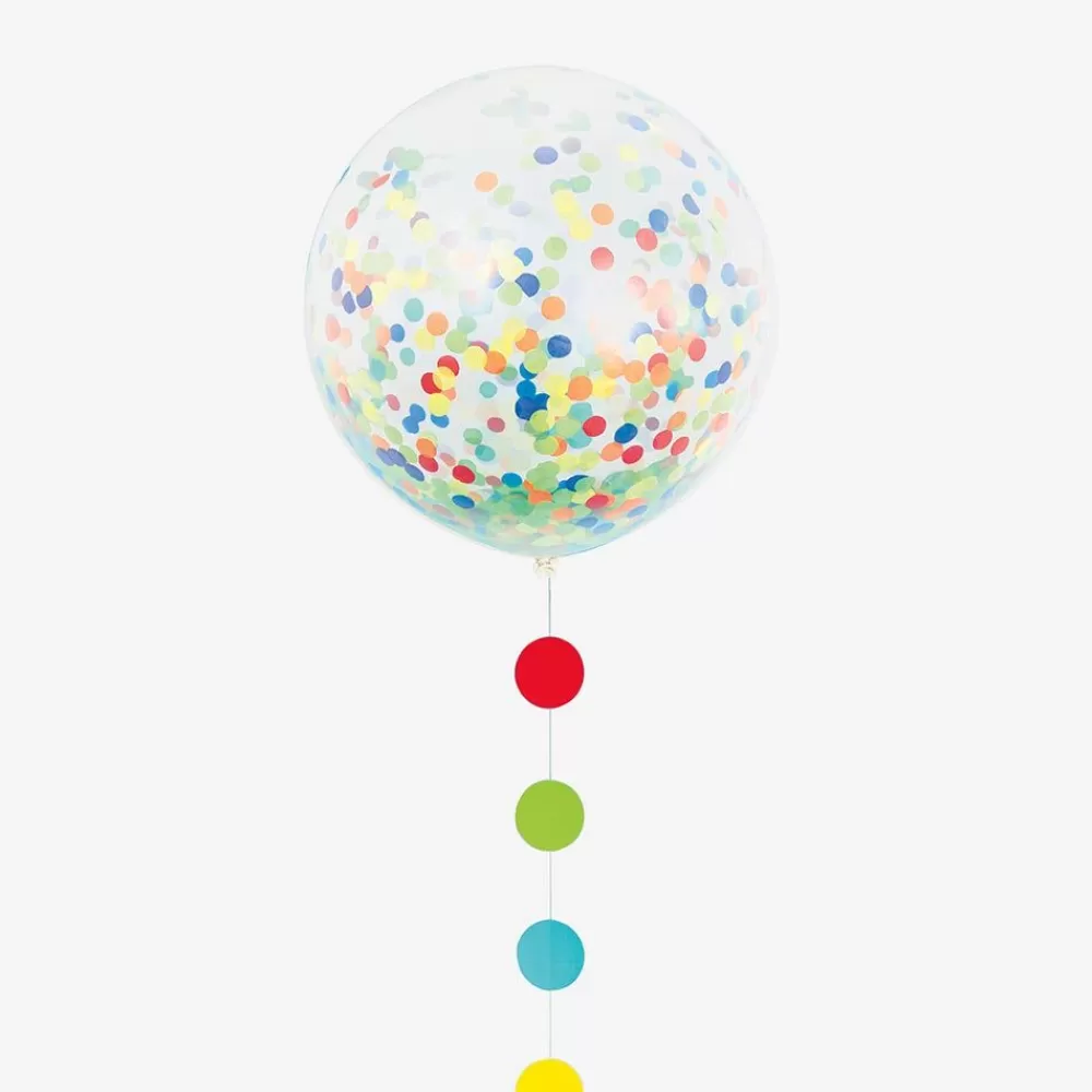 Sale Giant Balloon: 1 Multicolor Confetti Balloon Plain Balloons