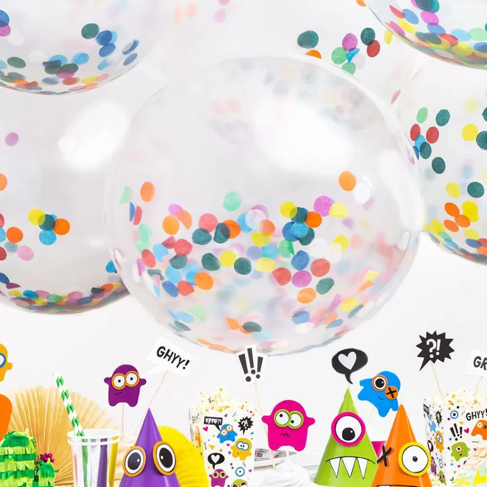 Best Giant Balloon: 1 Multicolored Confetti Balloon Plain Balloons