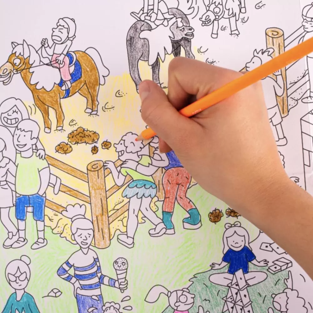 Best Sale Giant Pony Club Coloring Poster Coloring Pages