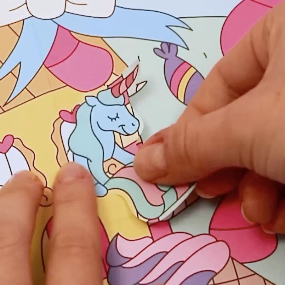 Sale Giant Unicorn Poster With Stickers Coloring Pages