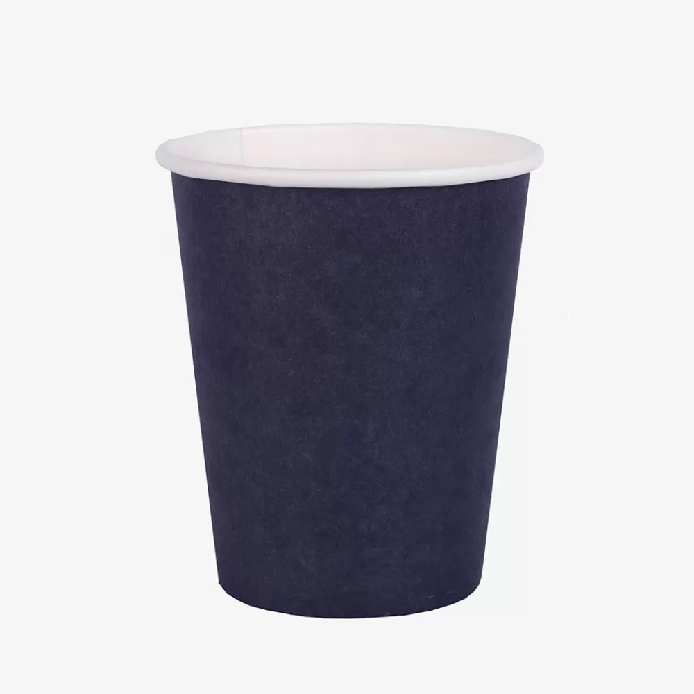 Fashion Gobelet Carton : 10 Gobelets Bleu Marine Cups