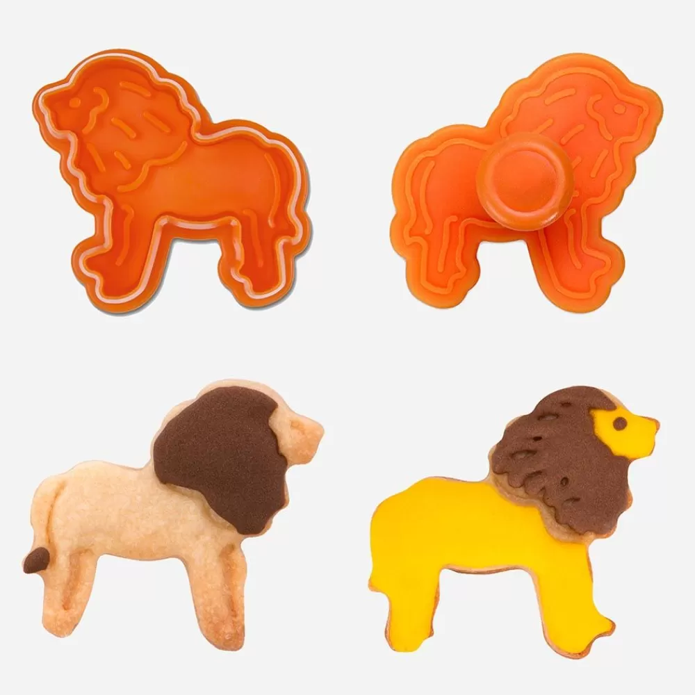 Shop Lion Cookie Cutter With Pusher Piece Holders And Cutters