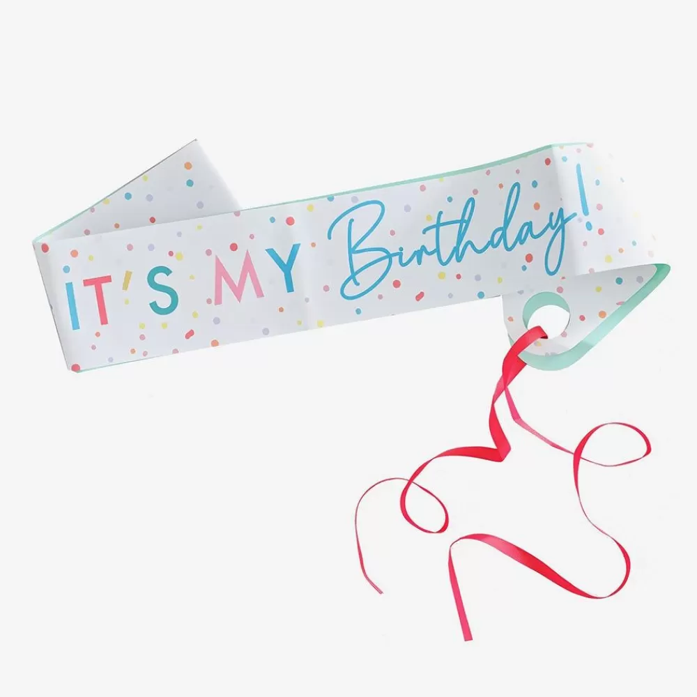 Cheap Multicolored Belt "It'S My Birthday" Photobooth