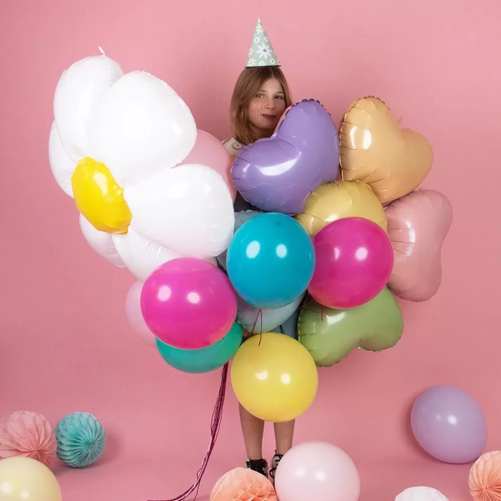 Online Multicolored Daisy Balloon Shaped Helium Balloons