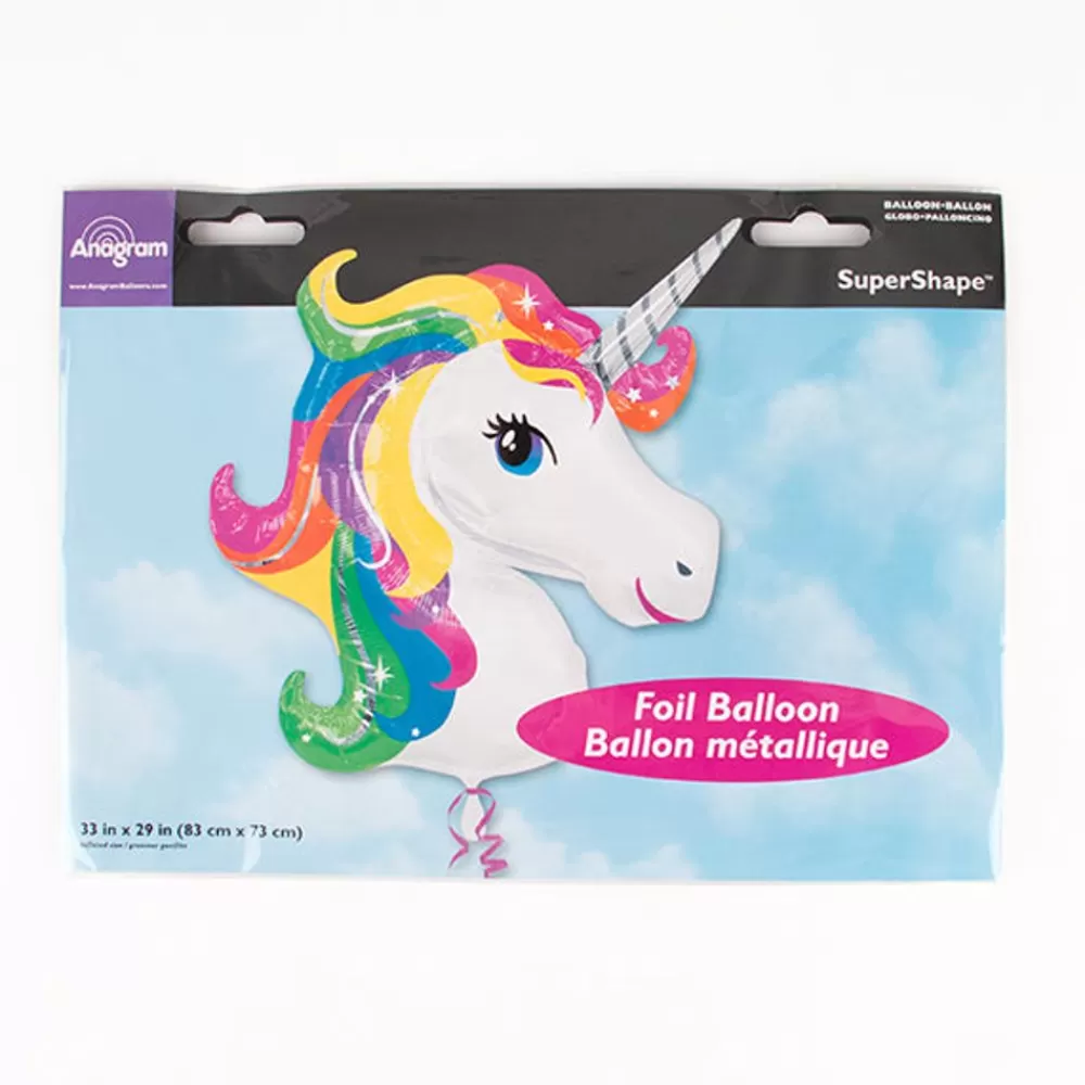 Discount Multicolored Unicorn Balloon Shaped Helium Balloons