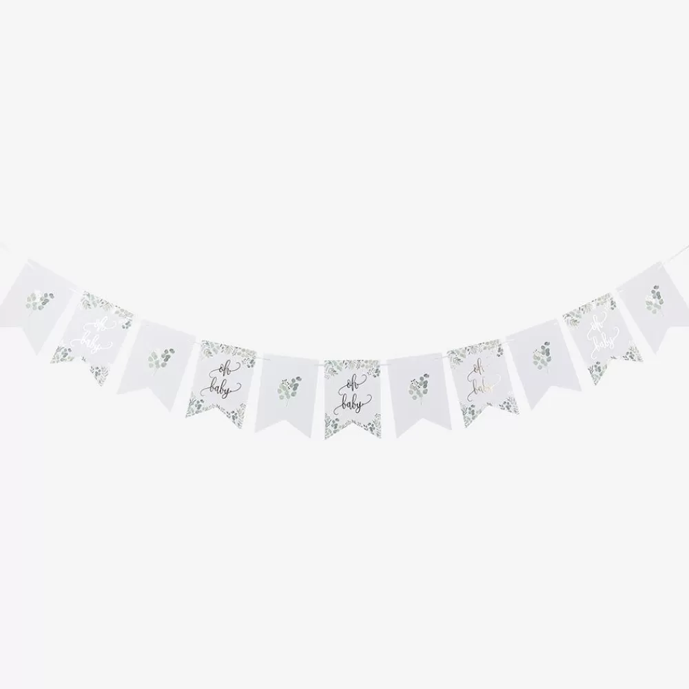 Store Oh Baby Green And Gold Garland Garlands