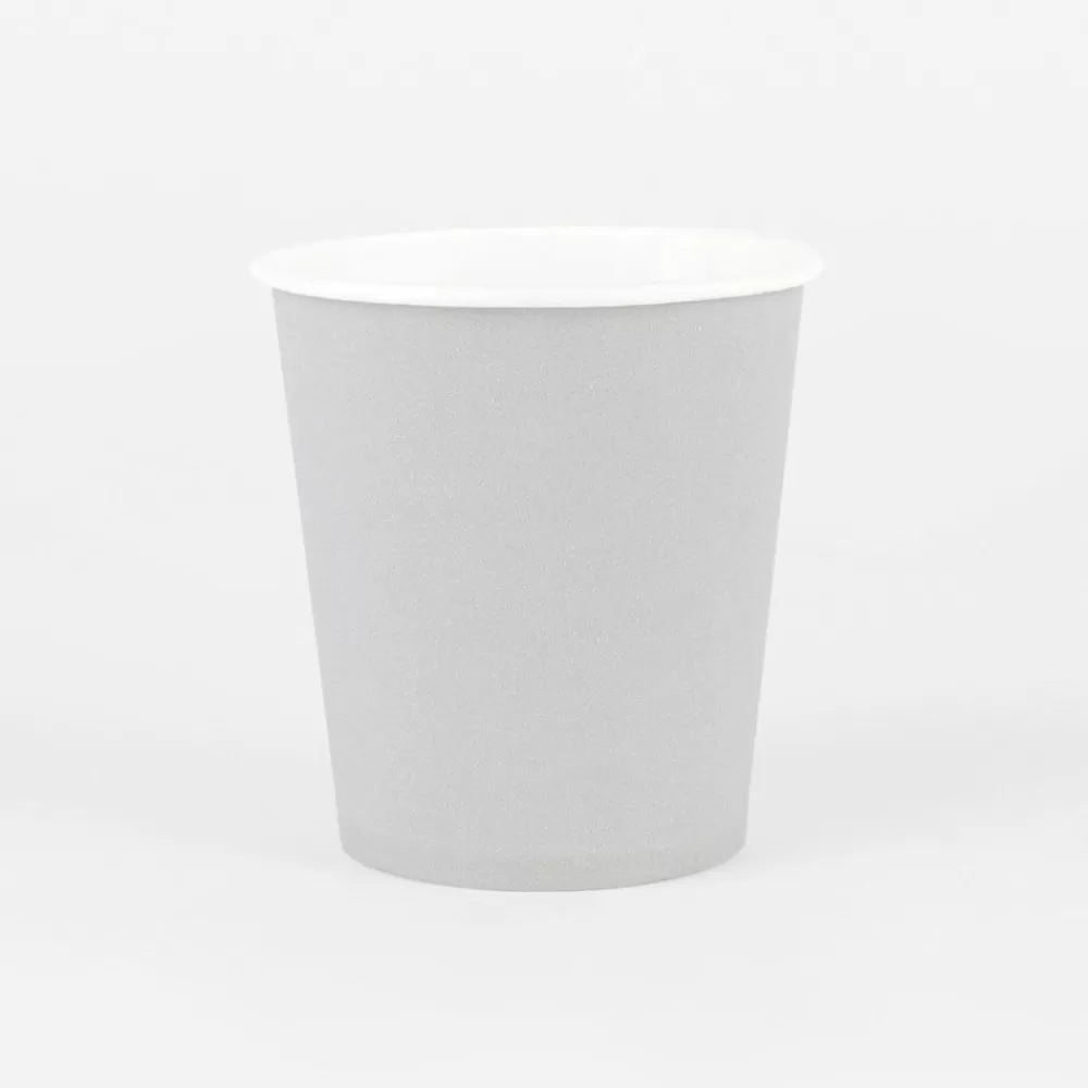 Discount Paper Cup: 25 Gray Cups Cups