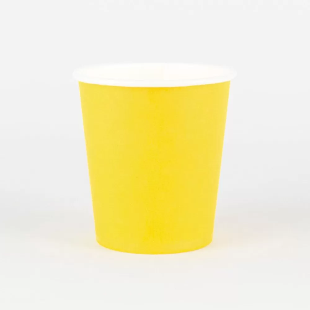 Store Paper Cup: 25 Yellow Cups Cups