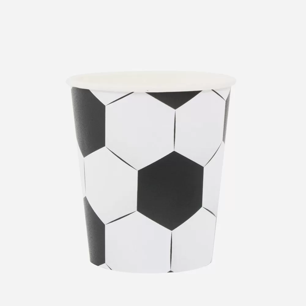 Outlet Paper Cup: 8 Soccer Ball Cups Cups