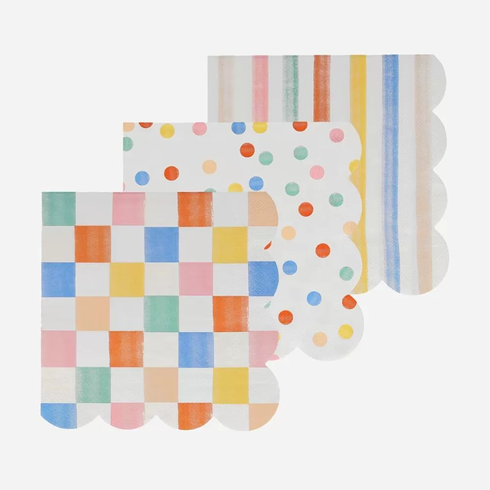 Cheap Paper Napkins: 16 Colorful Patterned Napkins Napkins