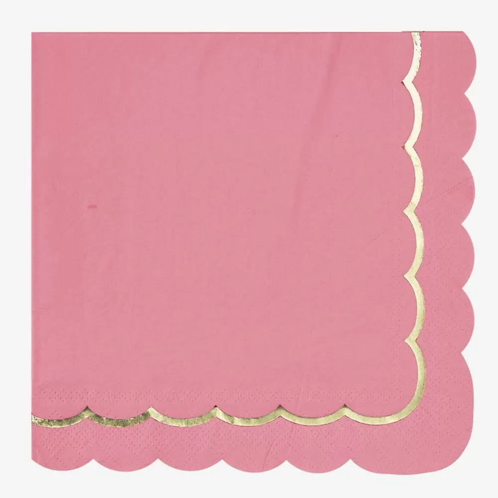 Cheap Paper Napkins: 16 Neon Pink Napkins Napkins