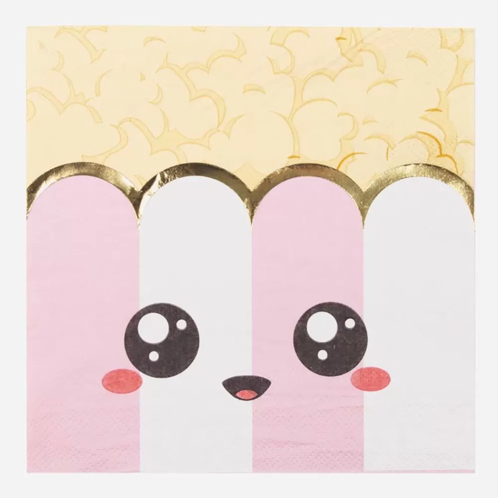 Cheap Paper Napkins: 16 Pink Junk Food Napkins Napkins