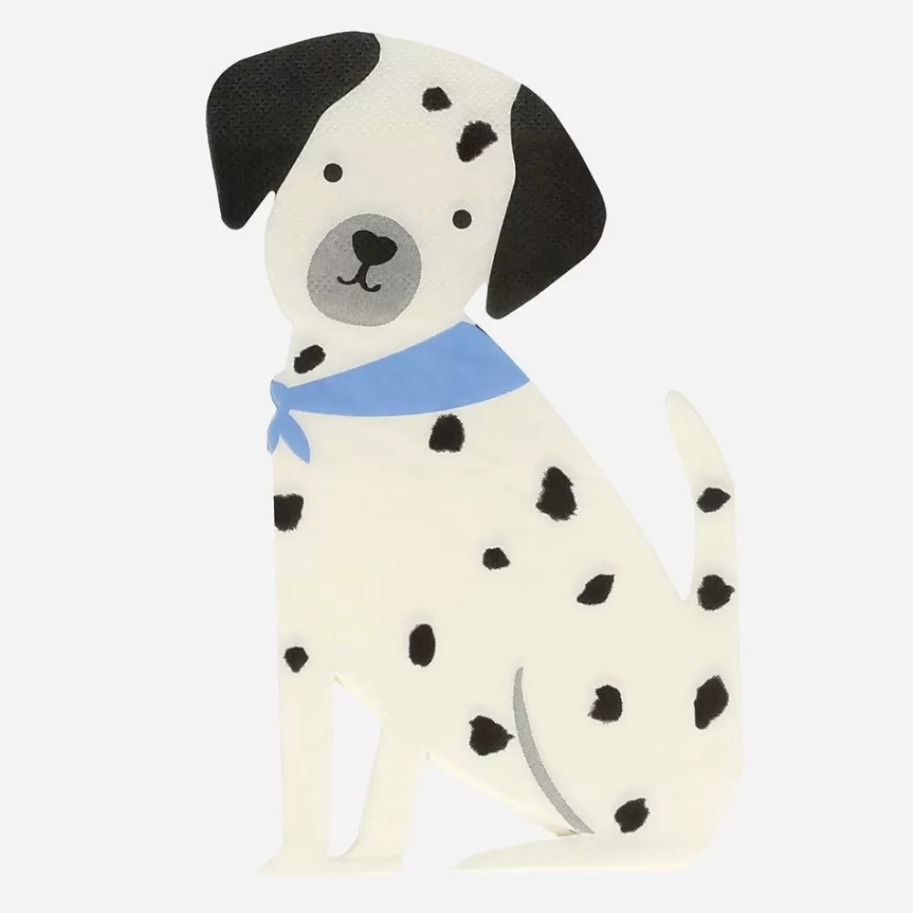 Fashion Paper Napkins: 16 Puppy Napkins Napkins