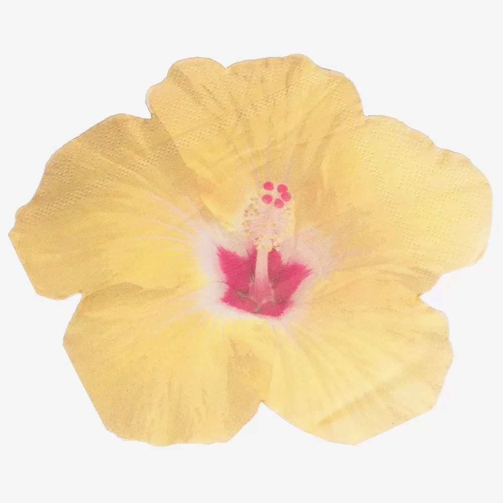 Cheap Paper Napkins: 16 Tropical Flower Napkins Napkins