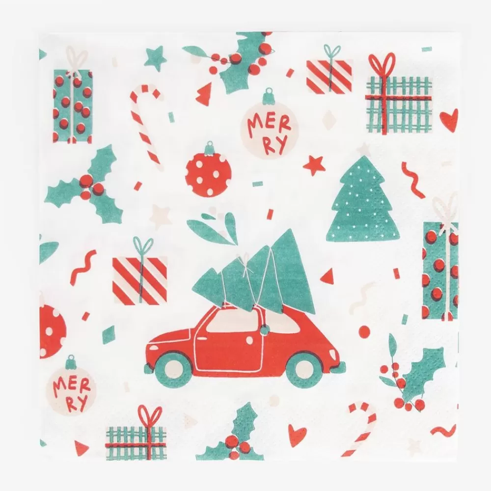 Store Paper Napkins: 20 Christmas Napkins Napkins