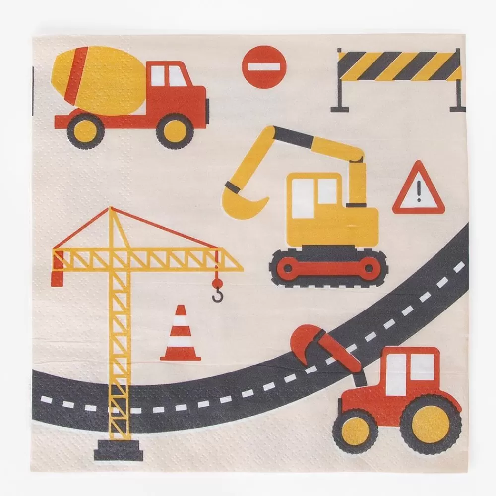 Store Paper Napkins: 20 Construction Site Napkins Napkins