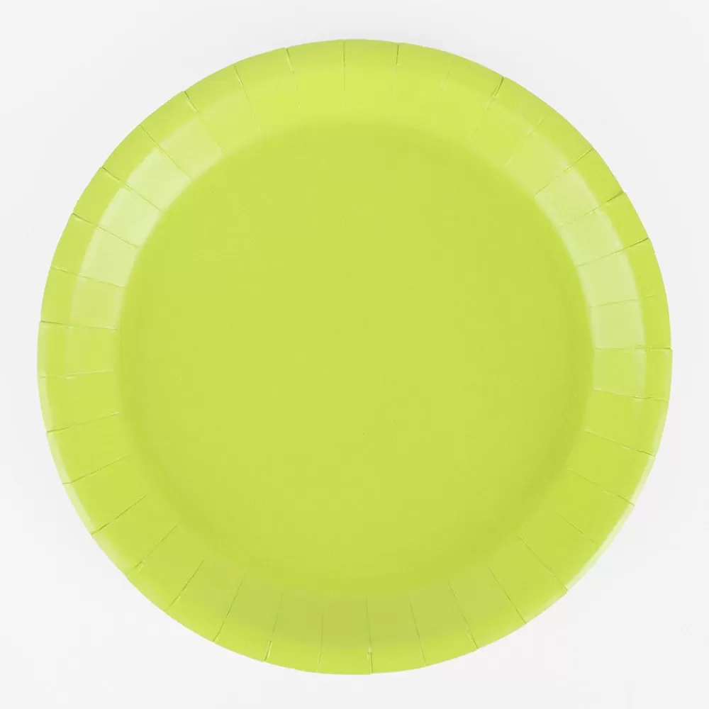 Outlet Paper Plate: 10 Green Plates Plates