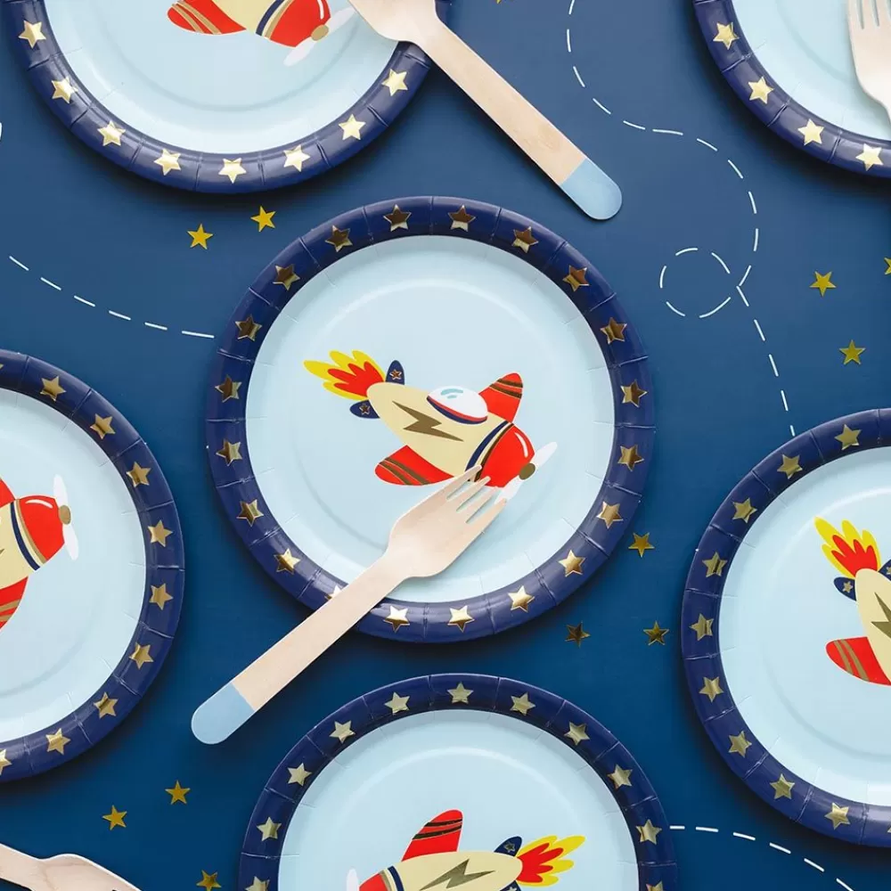 Outlet Paper Plate: 6 Airplane Plates Plates
