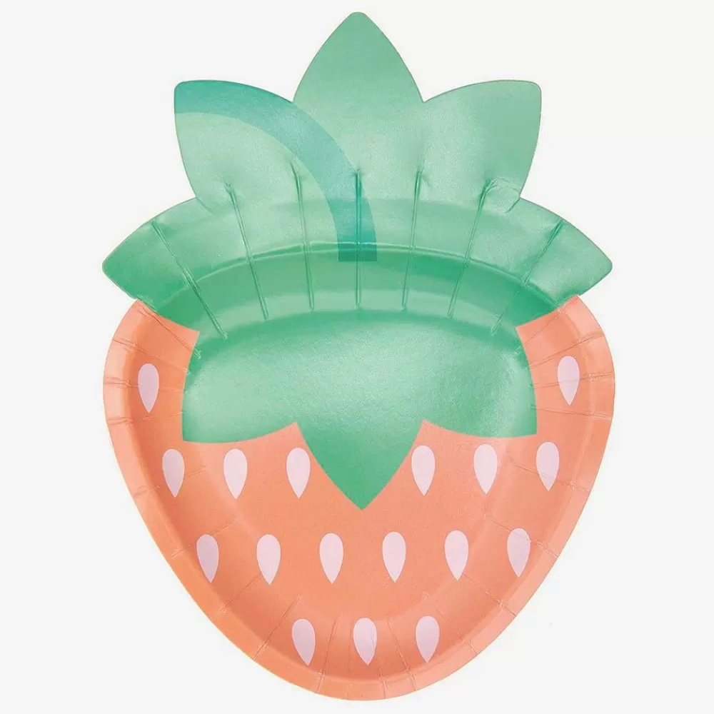 Cheap Paper Plate: 8 Strawberry Plates Plates