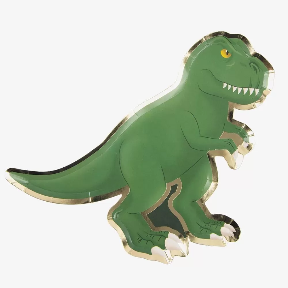 Discount Paper Plate: 8 T-Rex Plates Plates