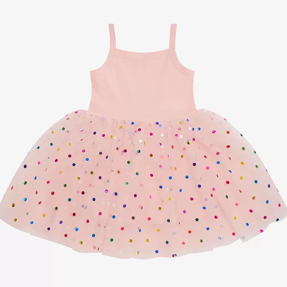 Hot Pink Princess Dress With Multi-Colored Polka Dots Costumes