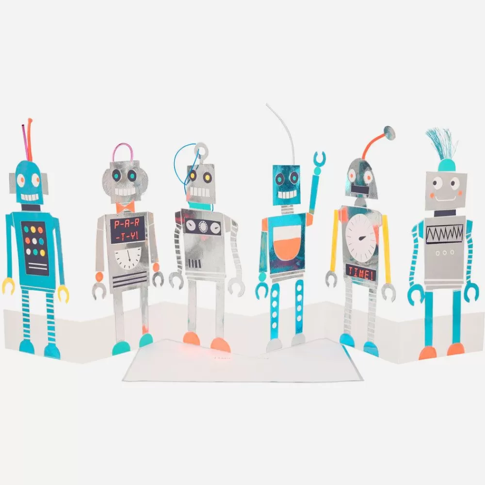 New Robot Accordion Card Dishes & Centerpieces
