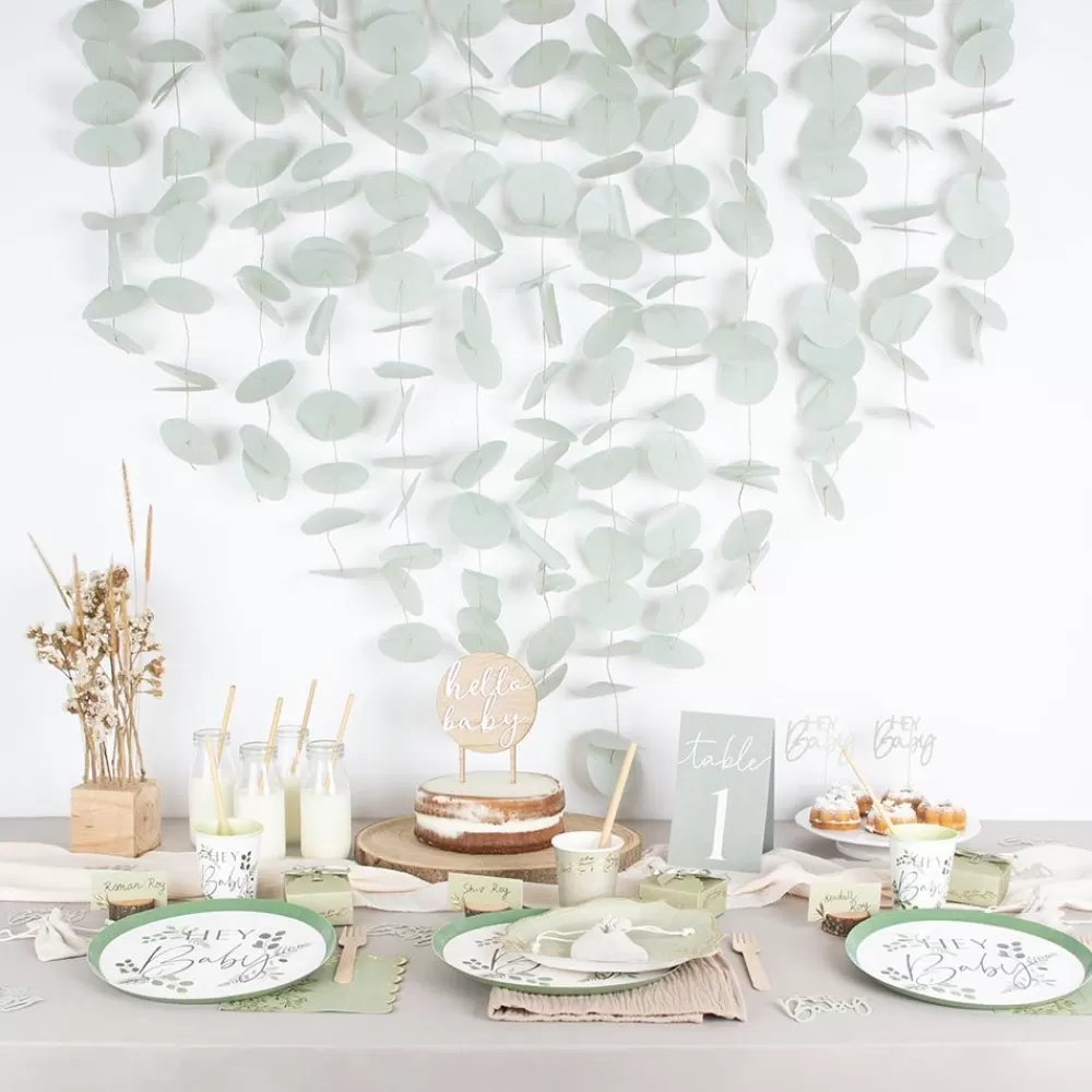 Outlet Wall Decoration Kit: Curtain Of Sage Pastilles Wall Decorations