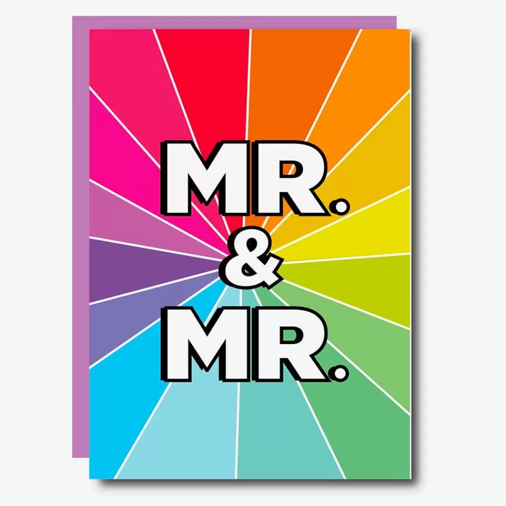 Store Wedding Greeting Card Mr. & Mr. Multi-Colored Greeting Cards