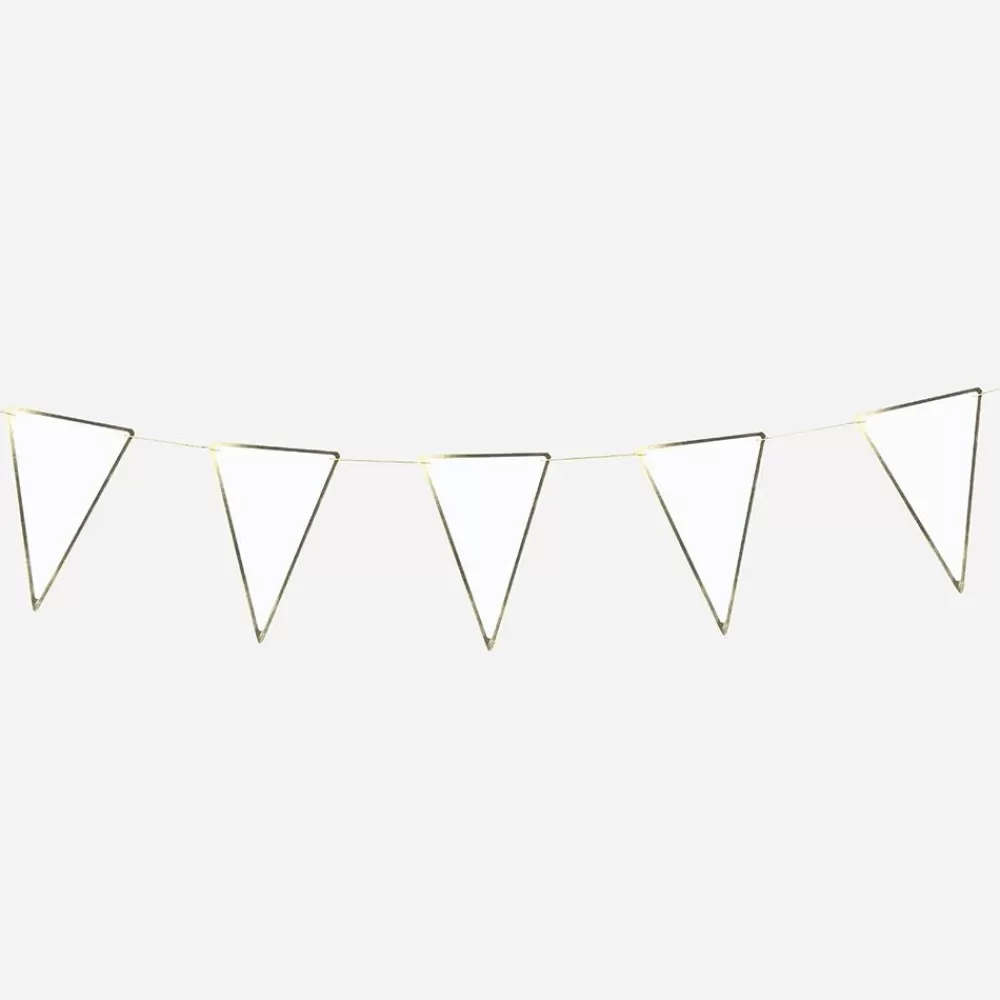 Fashion White Pennant Garland Garlands
