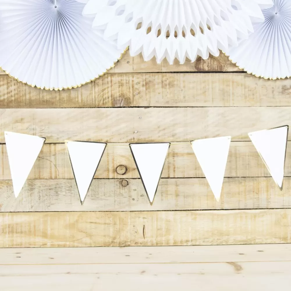 Fashion White Pennant Garland Garlands